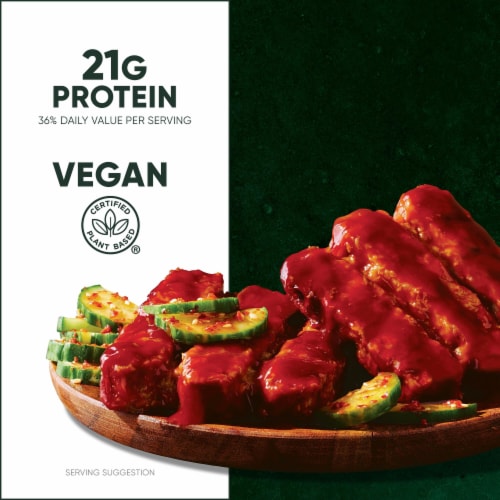MorningStar Farms® Korean BBQ Vegan Sauced Riblets Perspective: back