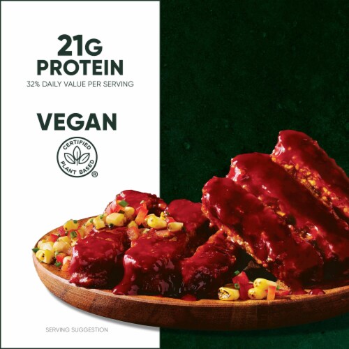 MorningStar Farms® Sweet BBQ Vegan Sauced Riblets Perspective: back