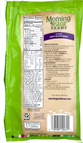 MorningStar Spicy Black Bean Burger 4 Count Perspective: back