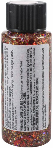 Plaid® FolkArt® Glitterific Glitter Paint - Red Perspective: back