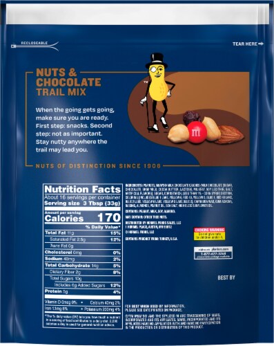 Planters® Nuts & Chocolate Trail Mix Perspective: back