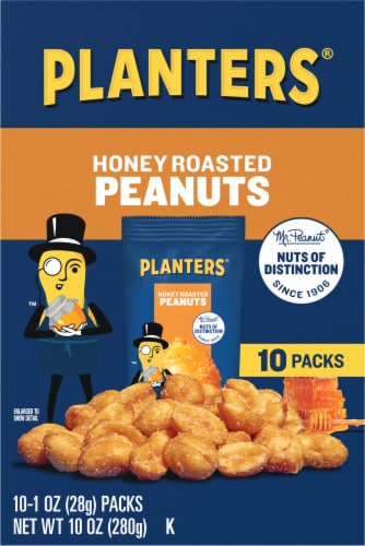 Planters Honey Roasted Peanuts Perspective: back