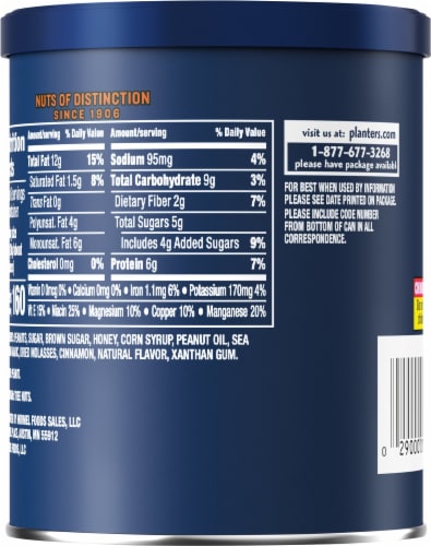 Planters® Salted Caramel Peanuts Perspective: back