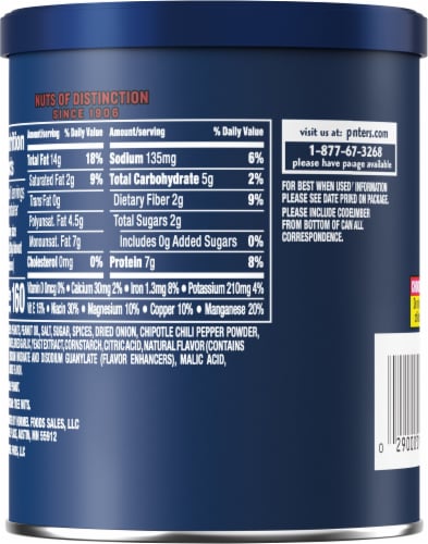 Planters® Chipotle Peanuts Perspective: back