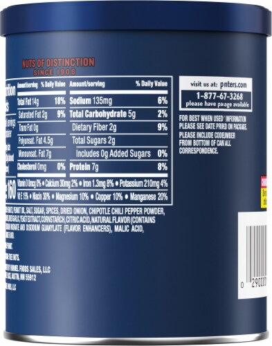 Planters® Chipotle Peanuts Perspective: back