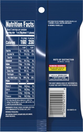 Planters Kettle Cooked Butter Cinnamon Pecans Perspective: back