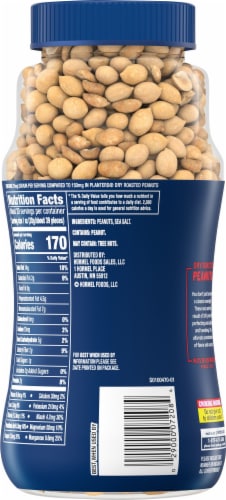 Planters® Lightly Salted Dry Roasted Peanuts Perspective: back