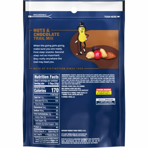 Planters® Nuts & Chocolate Trail Mix Perspective: back