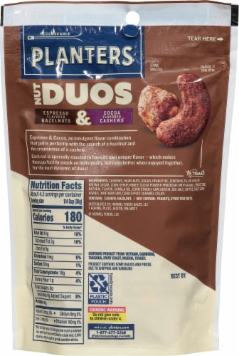 Planters® Espresso Hazelnuts & Cocoa Cashews Nut Duos Perspective: back