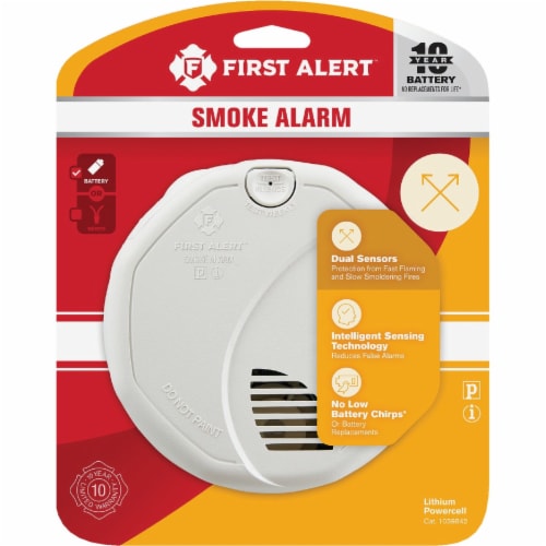First Alert Combo Smoke Alarm Perspective: back