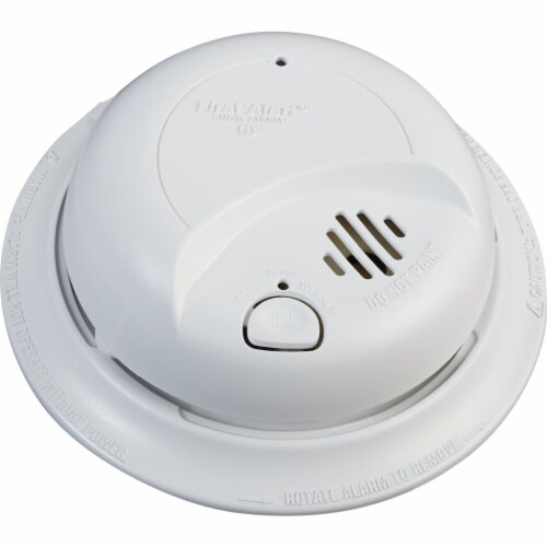 First Alert Hardwired 120V Ionization Smoke Alarm Perspective: back