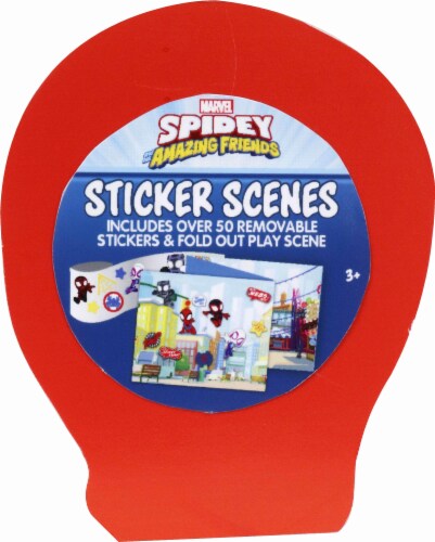Tra Toys Spidy Character Sticker Scene Set Perspective: back
