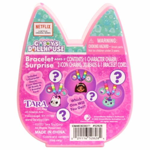 Taras Toys Gabby's Dollhouse Character Bracelet Surprise Set Perspective: back