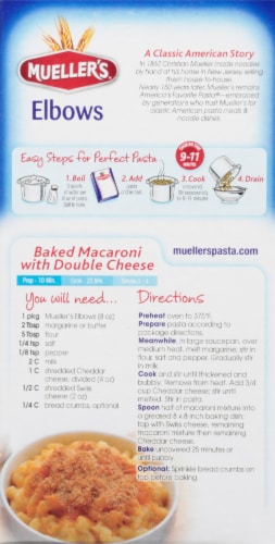 Mueller's® Dry Elbow Macaroni Perspective: back