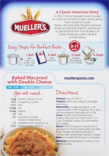 Mueller's® Elbow Macaroni Perspective: back