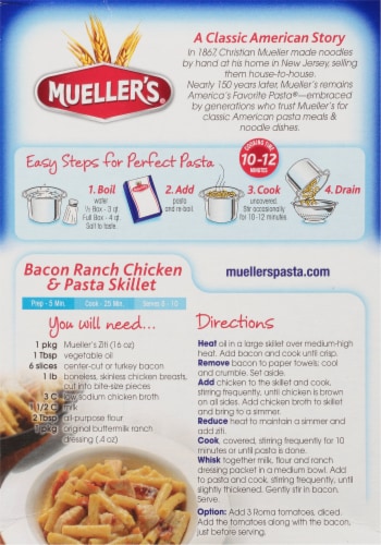 Mueller’s®  Ziti Perspective: back