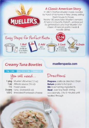 Mueller's® Dry Bowties Perspective: back