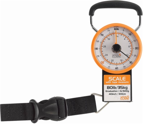 Lewis N. Clark Luggage Scale with Weight Marker - Orange Perspective: back