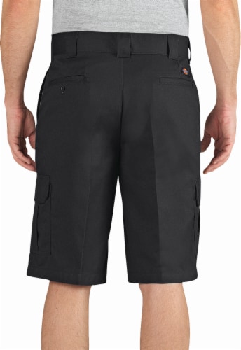 Dickies® Men's Flex 13-inch Relaxed Fit Cargo Short - Black Perspective: back