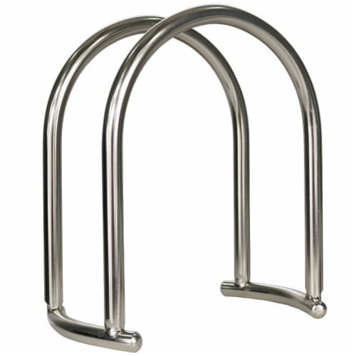 Blue Donuts Napkin Holder Satin Nickel Perspective: back