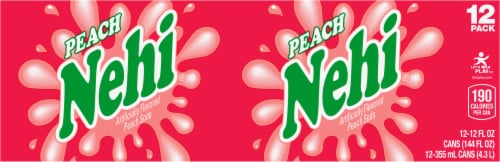 Nehi Peach Soda Cans Perspective: back