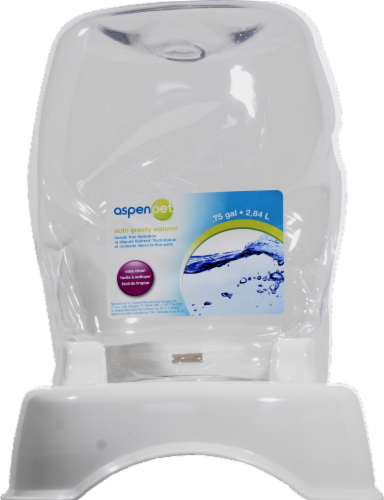 Aspen Pet Auto Gravity Waterer - .75 gal Perspective: back