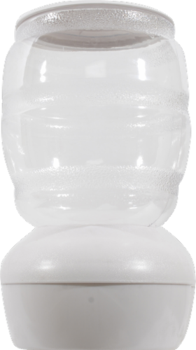 Petmate® Replendish® Pet Feeder Waterer With Microban - Pearl Silver Gray Perspective: back