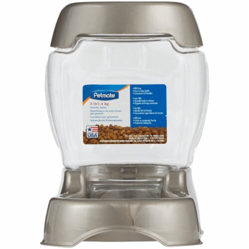 Mammoth® Automatic Pet Cafe Feeder - Tan Perspective: back