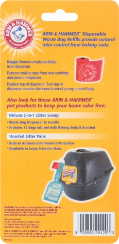 Arm & Hammer™ Litter Scoop Pet Waste Bag Refills Perspective: back