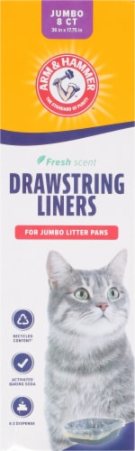Arm & Hammer™ Jumbo Drawstring Litter Pan Liners Perspective: back
