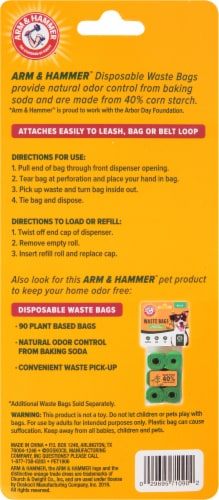 Arm & Hammer™ Dispenser and Waste Bags Perspective: back