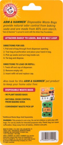 Arm & Hammer™ Dispenser and Waste Bags Perspective: back
