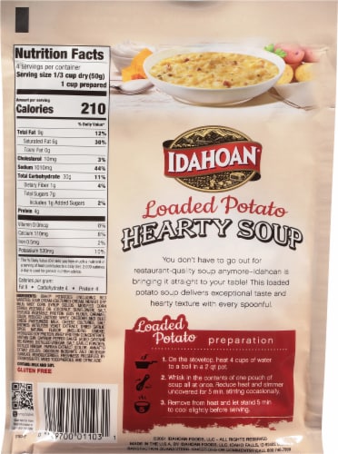 Idahoan® Loaded Potato Hearty Soup Perspective: back