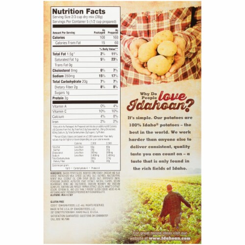 Idahoan Cheesy Scalloped Homestyle Casserole Potatoes Perspective: back