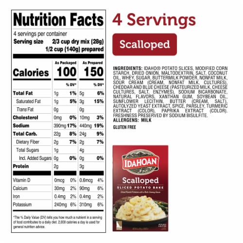 Idahoan Scalloped Homestyle Casserole Perspective: back