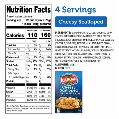 Idahoan® Cheesy Scalloped Homestyle Casserole Perspective: back