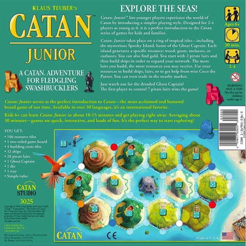 Mayfair Games Catan Junior Board Game Perspective: back