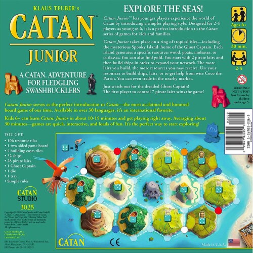 Mayfair Games Catan Junior Board Game Perspective: back