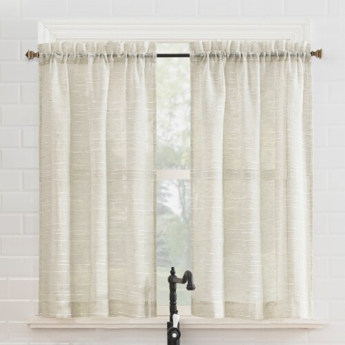 No. 918 Louette Window Panels - Linen Perspective: back