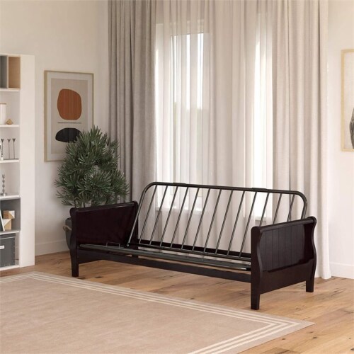 DHP Wood Futon Frame with Storage in Espresso 1 Harris Teeter