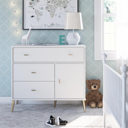 White dresser with cabinet doors deals