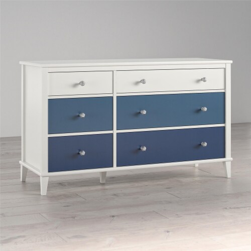 Little Seeds Monarch Hill Poppy 6 Drawer Dresser, with 2 Sets of Knobs