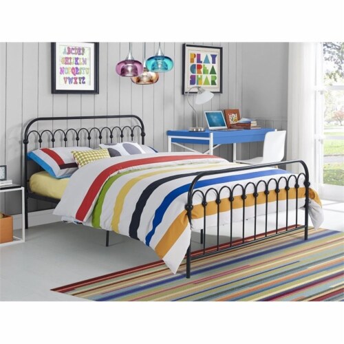 Novogratz black metal bed sales