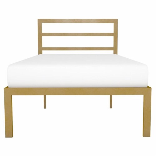 Signature Sleep Premium Twin Metal Slat Bed in Gold, 1 Kroger