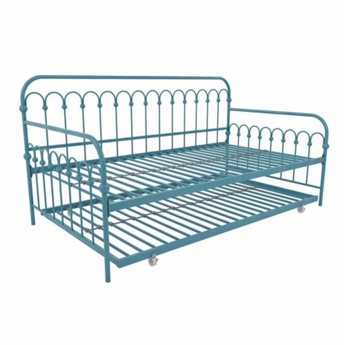 Novogratz Bright Pop Twin Metal Daybed with Roll Out Trundle 1