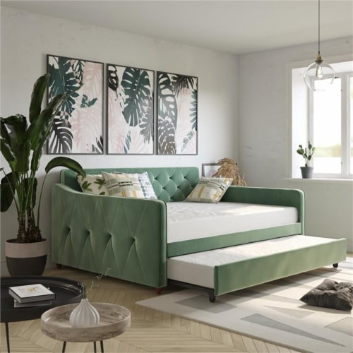 Teal daybed discount with trundle