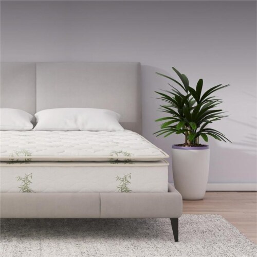 Signature Sleep 10 Inch Hybrid Coil Mattress Bamboo Fabric Pillow Top in Queen 1 Fry s Food Stores