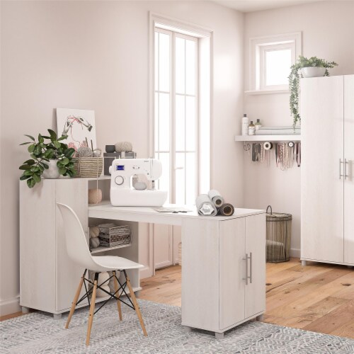 Craft desk cheap with storage