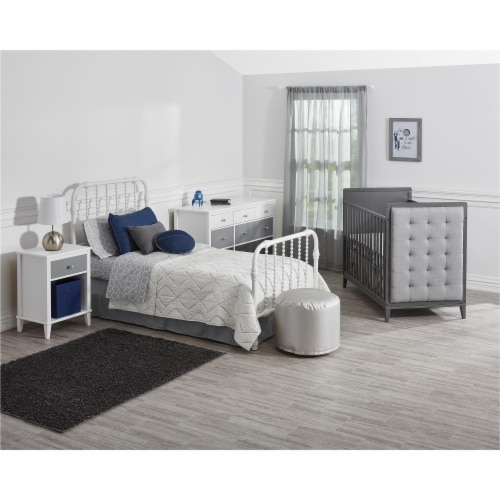 Little Seeds Monarch Hill Poppy Nightstand, Gray Perspective: back