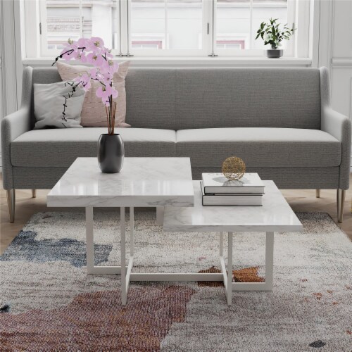 Brielle Coffee Table, Marble Perspective: back